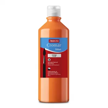 ARISTO Cromar Pintura témpera líquida naranja 500 ml, 1 frasco (AR30910)