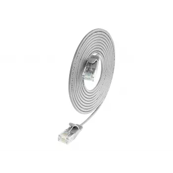 Wirewin SLIM UL6 7,5 m Cable de parcheo Slim Cat.6, U/UTP, gris (PKW-LIGHT-K6 7.5)