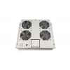 Wirewin FAN ROOF 4V Unidad de ventiladores para techo de rack de 19 pulgadas, 4 ventiladores, 230V, 960 m³/h, gris claro