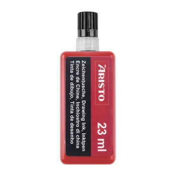 ARISTO Tinta de dibujo roja 23 ml, 1 frasco (AR64803)