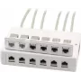 Wirewin 2x Caja de superficie de 6 puertos para módulos Keystone, gris, plástico, sistema Keystone (125460)