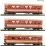Roco 6240004 H0e Set de 3 piezas vagones de pasajeros ÖBB