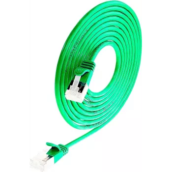 Wirewin Cable de red Light redondo U/FTP Cat 6a verde 3,0 m delgado flexible fino PoE PKW-LIGHT-STP-K6A 3.0 GN