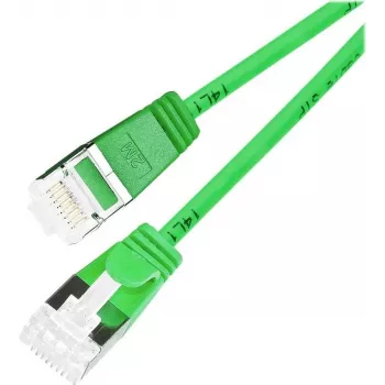 Wirewin Cable de red Light redondo U/FTP Cat 6a verde 3,0 m delgado flexible fino PoE PKW-LIGHT-STP-K6A 3.0 GN