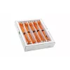 Wirewin SLIM-LS-K6A 0,25 OR 50 Cable de red Cat6a U/FTP Slim Ethernet, 0,25 m, naranja, pack de 50