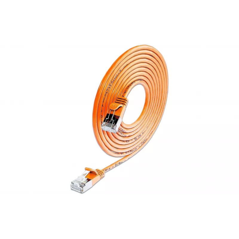 Wirewin SLIM UL6 7,5 m Cat.6 Slim-Light U/UTP cable patch, naranja PKW-LIGHT-K6 7.5 OR