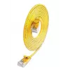 Wirewin SLIM KAT6A 10 Gigabit Light cable patch, U/UTP, Ø 3,6 mm, amarillo, 0,1 m SLIM-L-UU-K6A 0.1 YE