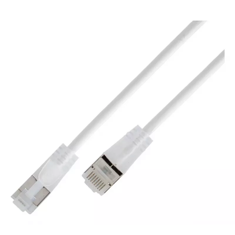 Wirewin SLIM KAT6A 10 Gigabit Light cable patch redondo, U/UTP, Ø 3,6 mm, blanco (SLIM-L-UU-K6A 0.15 WT)