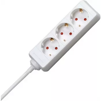 HEINRICH KOPP regleta de enchufes 3 tomas con enchufes girados 45°, cable 5 m H05VV-F 3G1.5mm², 16A, 250V 128690659