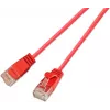 Wirewin SLIM KAT6A 10 Gigabit Light cable patch redondo U/UTP Ø 3,6 mm rojo 0,5 m SLIM-L-UU-K6A 0.5 RD