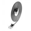 Wirewin SLIM CAT6A Cable de red Slim Gigabit 10, U/UTP, 3,6mm de diámetro, Negro, 1,5m SLIM-L-UU-K6A 1.5 BK