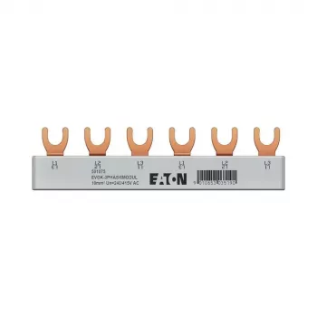 Eaton Barra de distribución trifásica en horquilla EVGK-3PHAS/6MODUL 63A 400V 6 módulos (EP-501075)