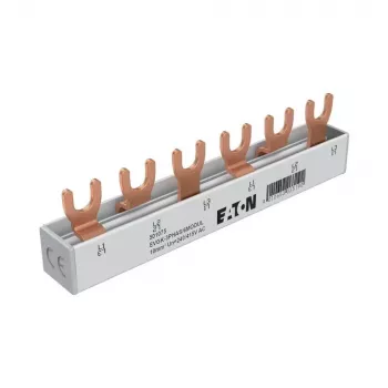 Eaton Barra de distribución trifásica en horquilla EVGK-3PHAS/6MODUL 63A 400V 6 módulos (EP-501075)