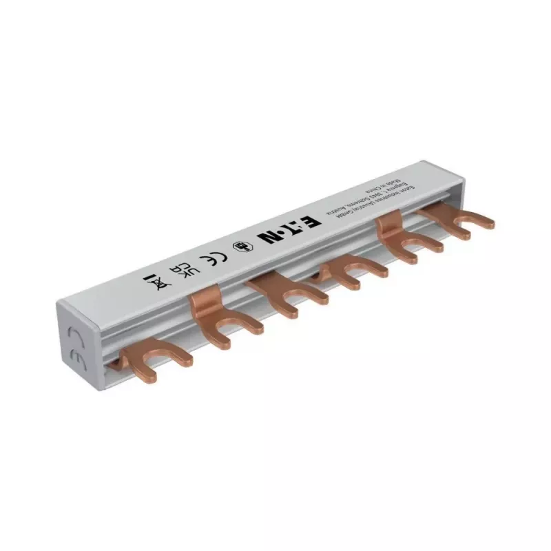 Eaton Barra de distribución trifásica en horquilla EVGK-3PHAS/6MODUL 63A 400V 6 módulos (EP-501075)