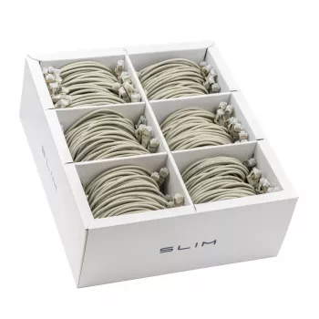 Wirewin SLIM KAT6A Cable de red Light Gigabit 10, 0,5 m, U/FTP, Ø 3,8 mm, Gris, pack de 90 (SLIM-LS-K6A 0.5 90)