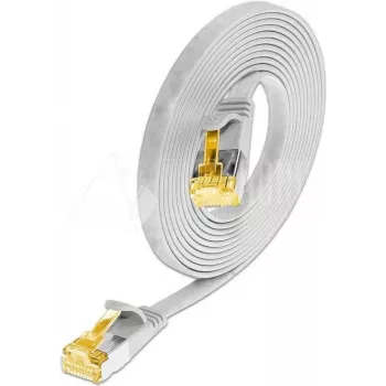 Wirewin Cable de red Cat6a U/FTP Slim, 0,1m, Blanco, RJ45, 10G, 500MHz PKW-STP-SLIM-K6A 0.1 WS