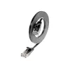 Wirewin Triotronik PKW-SLIM-KAT6 0.5 SW Cable de red Slim Cat6 U/UTP, conector macho RJ45 a conector macho RJ45, 0,5 m, negro