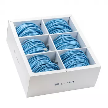 Wirewin SLIM KAT6A 10 Gigabit Light Cable de red, 1,0 m, U/FTP, Ø 3,8 mm, azul, pack de 90 (SLIM-LS-K6A 1.0 BL 90)