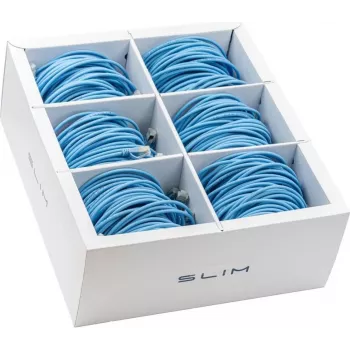 Wirewin SLIM KAT6A 10 Gigabit Light Cable de red, 1,5 m, U/FTP, Ø 3,8 mm, azul, pack de 60 SLIM-LS-K6A 1.5 BL 60