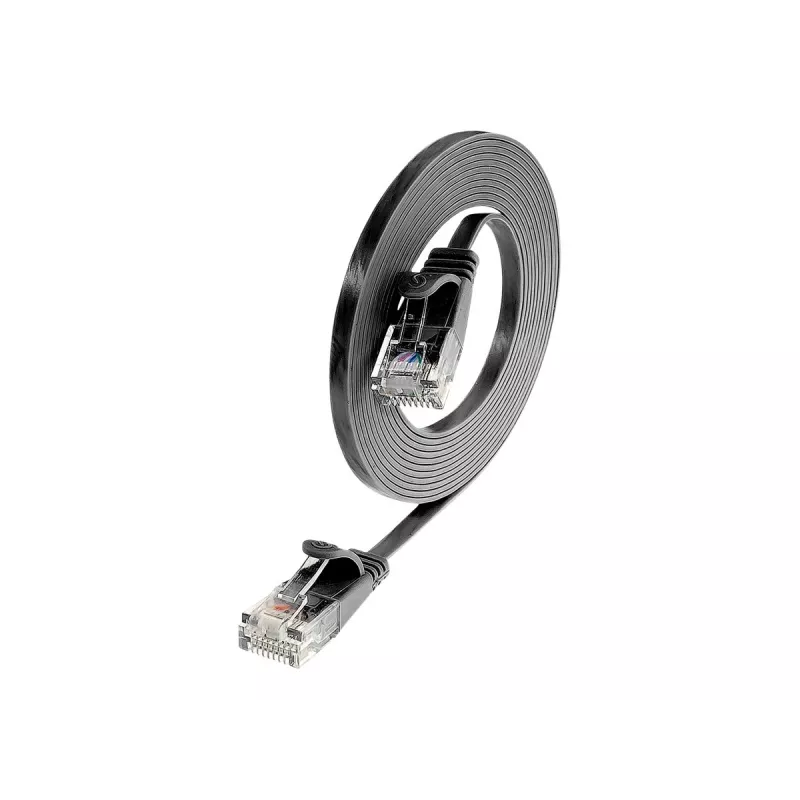 Wirewin Cable de red Slim Cat.6 U/UTP, 2 m, negro (PKW-SLIM-KAT6 2.0 SW)