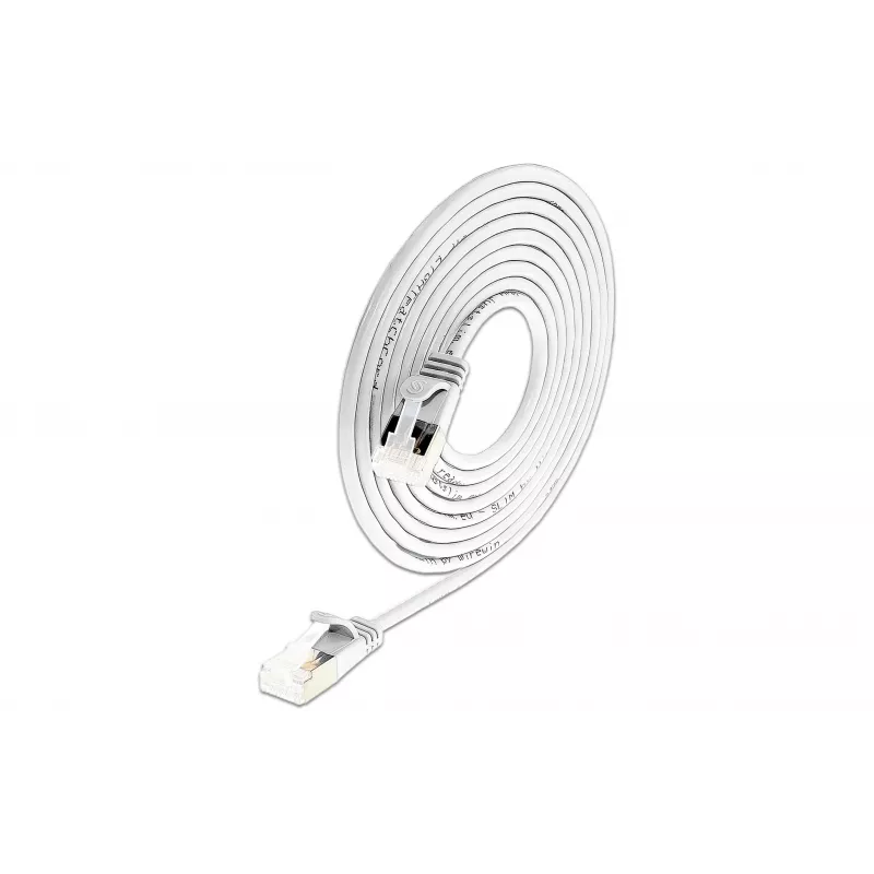Wirewin SLIM-LS-K6A 3.0 WT 36 - Cable de red Ethernet Slim Cat6A, 3 m, U/FTP, blanco, pack de 36