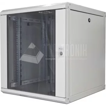 Wirewin WCAB 600X600X16U Armario de red de montaje en pared 16U, 600x600 mm, paneles laterales desmontables, negro