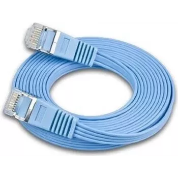 Wirewin Triotronik 0,15m Cat6 U/FTP Cable de parcheo Ethernet Slim, conector RJ45 macho a macho, azul PKW-STP-SLIM-KAT6 0.15 BL
