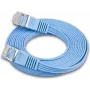 Wirewin Triotronik 0,15m Cat6 U/FTP Cable de parcheo Ethernet Slim, conector RJ45 macho a macho, azul PKW-STP-SLIM-KAT6 0.15 BL
