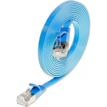 Wirewin Triotronik 0,15m Cat6 U/FTP Cable de parcheo Ethernet Slim, conector RJ45 macho a macho, azul PKW-STP-SLIM-KAT6 0.15 BL