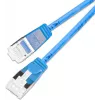 Wirewin SLIM-LS-K6A 0.25 BL 50 Cat.6A U/FTP Cable de parcheo Ethernet Slim, 0,25m, azul, pack de 50