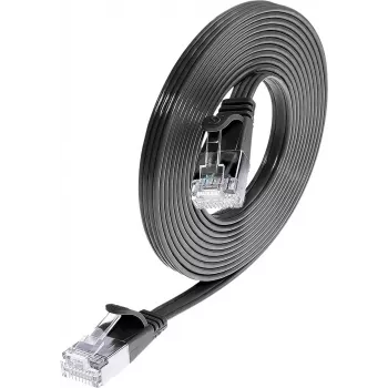 Wirewin Cat6 U/FTP Cable de parcheo Ethernet Slim, conector RJ45 macho a macho, 0,25m, negro PKW-STP-SLIM-KAT6 0.25 SW
