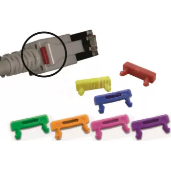 Wirewin PKL-LED CLIP GE Clip para cables LED para cables de parcheo RJ45, amarillo
