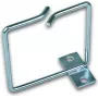 Wirewin Anillo de gestión de cables metálico 80x80mm, fijación lateral izquierda, negro KFH 80X80 LF/FG