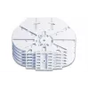 Optotec FOCUS-SAMR-HD4-12H Módulo de empalme para carcasa LFC, 4 casetes de empalme Single Reduced (CTR), máx. 48 fibras, FTTx