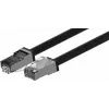 Wirewin Cable de parcheo para exteriores Cat.6A S/FTP, funda PUR anti-UV, negro, 0,5 m (PKW-OUT-SF-K6A-PUR 0.5)