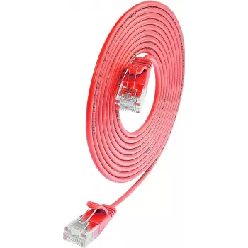 Wirewin SLIM UL6 2 RT - Cable Cat.6 Slim-Light, U/UTP, 2,0 m, rojo (PKW-LIGHT-K6 2.0 RT)