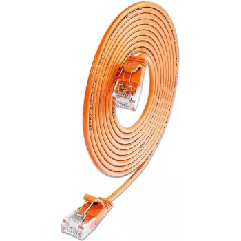 Wirewin SLIM KAT6A 10 Gigabit Light cable de parcheo redondo, U/UTP, Ø 3,6 mm, naranja (SLIM-L-UU-K6A 0.5 OR)