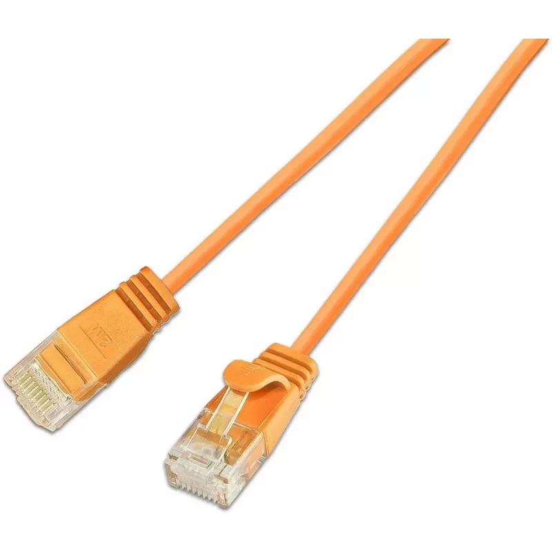 Wirewin SLIM KAT6A 10 Gigabit Light cable de parcheo redondo, U/UTP, Ø 3,6 mm, naranja (SLIM-L-UU-K6A 0.5 OR)