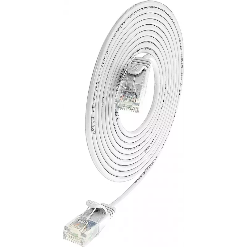 Wirewin SLIM UL6 3 WS - Cable Cat.6 Slim-Light U/UTP 3,0 m blanco (PKW-LIGHT-K6 3.0 WS)