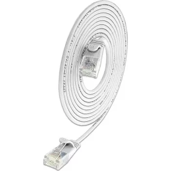 Wirewin SLIM Cat6A Cable de parcheo Slim 10 Gigabit U/UTP 3,6 mm blanco 1,5 m SLIM-L-UU-K6A 1.5 WT