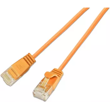 Wirewin SLIM KAT6A Cable de parcheo ligero redondo 10 Gigabit U/UTP Ø 3,6 mm naranja (SLIM-L-UU-K6A 10.0 OR)