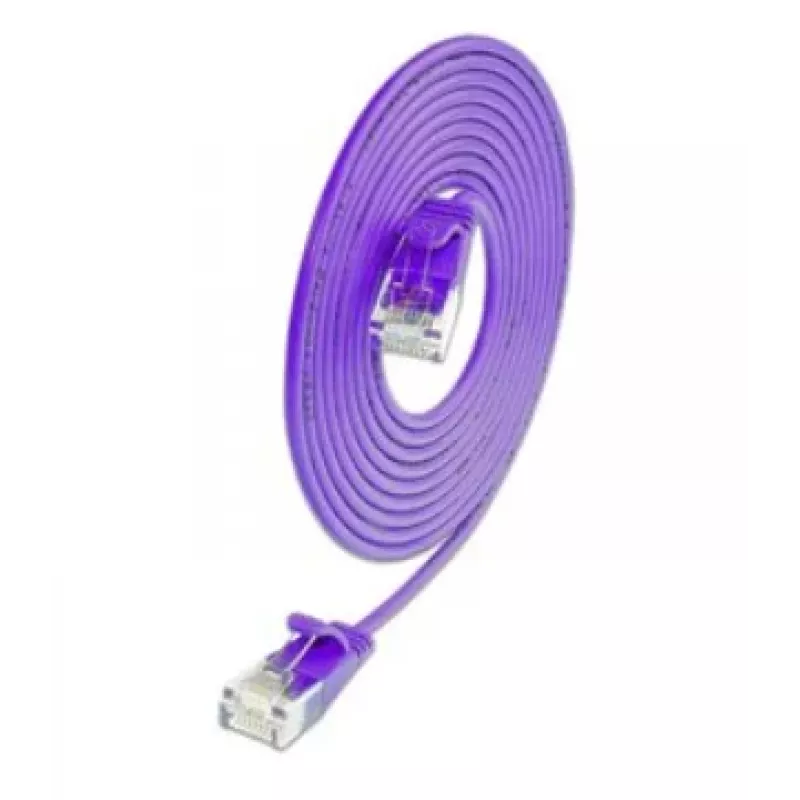 Wirewin SLIM KAT6A Cable de parcheo Light 10 Gigabit U/UTP Ø 3,6 mm violeta 1,5 m SLIM-L-UU-K6A 1.5 VT