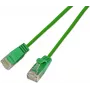 Wirewin SLIM KAT6A Cable de parcheo Light redondo 10 Gigabit U/UTP Ø 3,6 mm verde (SLIM-L-UU-K6A 3.0 GN)