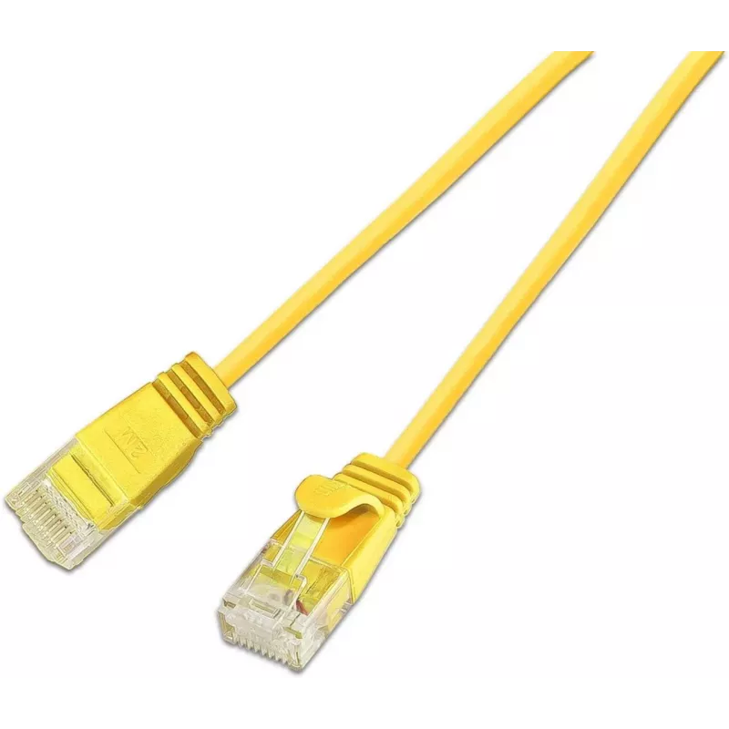 Wirewin SLIM Cat.6A Cable de parcheo Slim 10 Gigabit U/UTP 3,6 mm amarillo 7,5 m SLIM-L-UU-K6A 7.5 YE