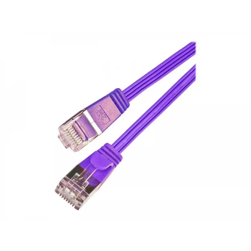 Wirewin SLIM S6 7.5 VT - Cable de parcheo Slim Cat.6 STP (PIMF) 7,5 m violeta PKW-STP-SLIM-KAT6 7.5 VT