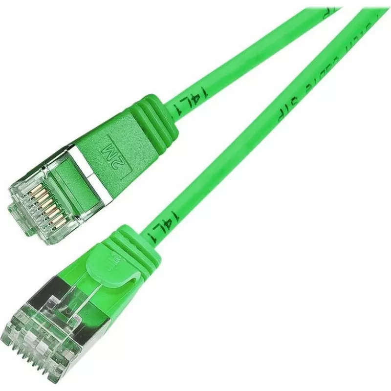 Wirewin Triotronik PKW-LIGHT-STP-K6 2.0 GN Cable de parcheo Ethernet apantallado Cat6 2 m verde
