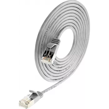 Wirewin Triotronik PKW-LIGHT-STP-K6 3.0 Cable de red Cat6 apantallado, conector RJ-45 macho a macho, 3 m, negro