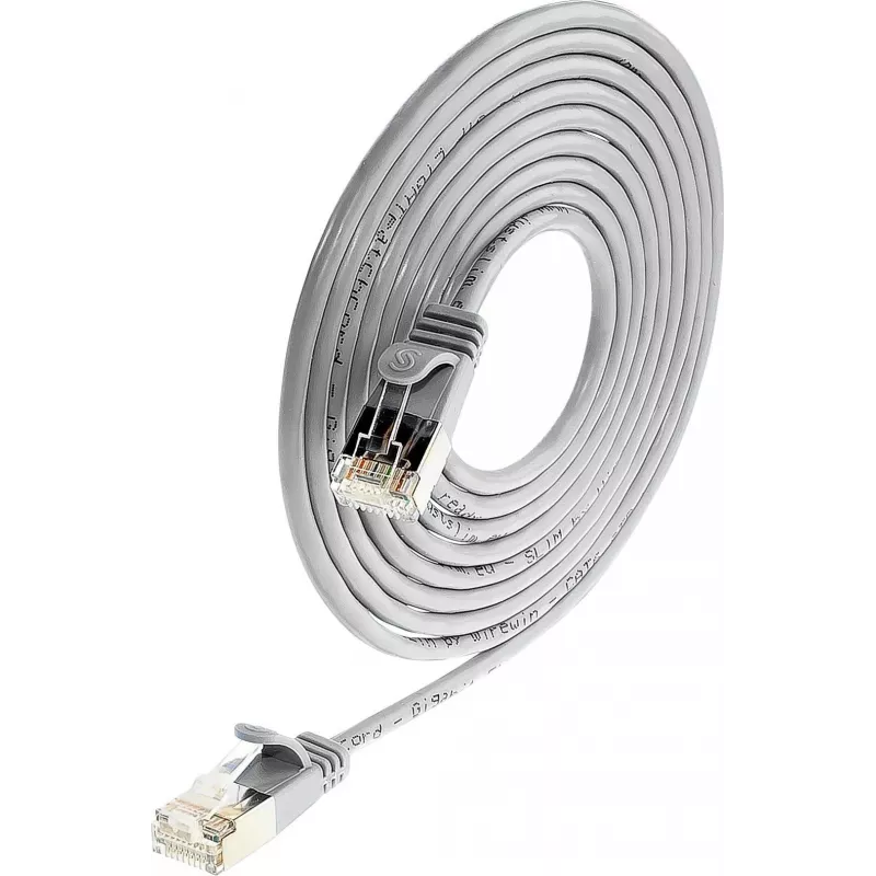 Wirewin Triotronik PKW-LIGHT-STP-K6 3.0 Cable de red Cat6 apantallado, conector RJ-45 macho a macho, 3 m, negro