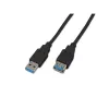 Wirewin USB 3.0 A-A MF 0.5 SW - Cable alargador USB 3.2 Gen 1 de 0,5 m, negro