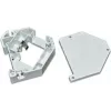 Wirewin WKS Kit para carril DIN – Soporte de montaje para carril DIN con conector keystone, plástico, gris